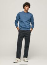 hanorac din bumbac imprimat cu logo bărbați Pepe Jeans jarman 6Z0R46907 - imagine 2