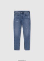 în sfârșit blugi skinny cu talie joasă băiat Pepe Jeans denim 6Z0R461579