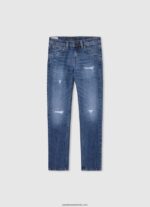 în sfârșit blugi skinny cu talie joasă băiat Pepe Jeans denim 6Z0R461579 - imagine 4