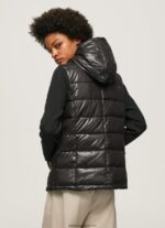 jachetă bufantă cu finisaj mat femei Pepe Jeans negru 6Z0R46121 - imagine 4