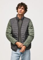 jachetă căptușită bărbați Pepe Jeans negru spalat 6Z0R46837