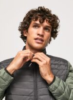 jachetă căptușită bărbați Pepe Jeans negru spalat 6Z0R46837 - imagine 3