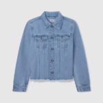 jachetă de denim cu potrivire obișnuită fată Pepe Jeans denim 6Z0R461357