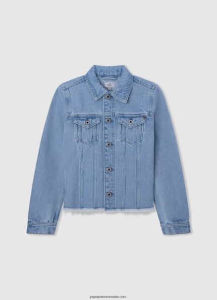 jachetă de denim cu potrivire obișnuită fată Pepe Jeans denim 6Z0R461357