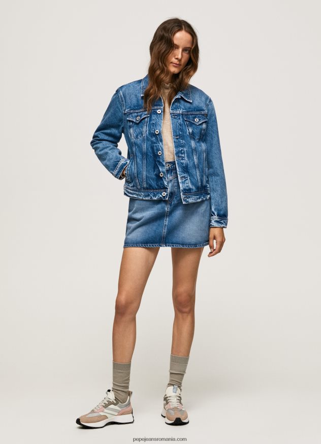 jachetă de denim cu potrivire obișnuită femei Pepe Jeans denim 6Z0R4697 - imagine 2