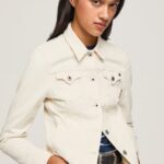 jachetă de denim economică femei Pepe Jeans denim 6Z0R46104