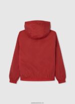 jachetă de vânt cu glugă băiat Pepe Jeans studio roșu 6Z0R461564 - imagine 2