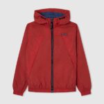 jachetă de vânt cu glugă băiat Pepe Jeans studio roșu 6Z0R461564