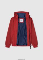 jachetă de vânt cu glugă băiat Pepe Jeans studio roșu 6Z0R461564 - imagine 3