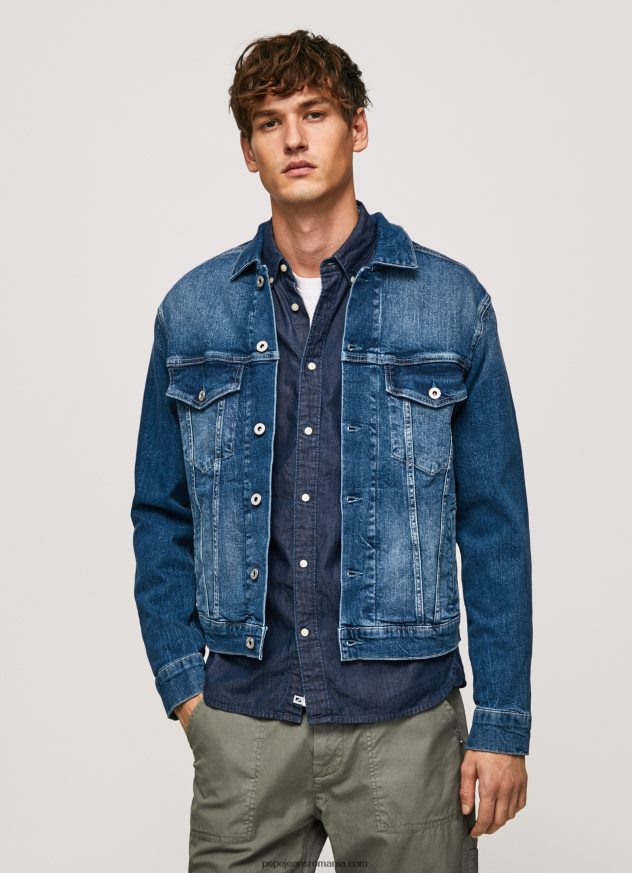 jachetă din denim pinner cu ajustare regulată bărbați Pepe Jeans denim 6Z0R46831 - imagine 2