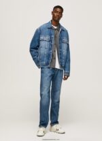 jachetă din denim supradimensionată bărbați Pepe Jeans denim 6Z0R46818 - imagine 2