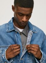 jachetă din denim supradimensionată bărbați Pepe Jeans denim 6Z0R46818 - imagine 3