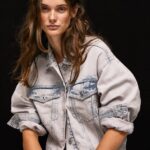 jachetă din denim supradimensionată femei Pepe Jeans denim 6Z0R46125