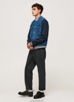 jachetă din stofă combinată bărbați Pepe Jeans denim 6Z0R46846 - imagine 3