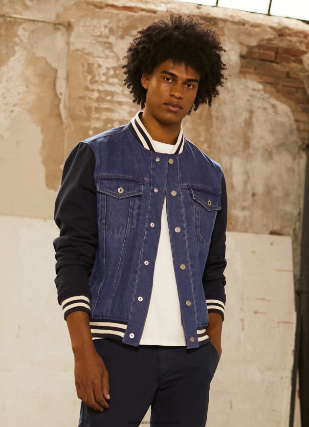 jacheta_din_stofa_combinata_barbati_pepe_jeans_denim_6z0r46846.jpg jachetă din stofă combinată bărbați Pepe Jeans denim 6Z0R46846 - imagine 1