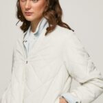 jachetă matlasată cu diamante femei Pepe Jeans mousse 6Z0R46120