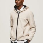 jachetă sport de oaie bărbați Pepe Jeans piatră 6Z0R46870