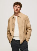 jachetă utilitare din pânză bărbați Pepe Jeans cămilă 6Z0R46827 - imagine 3