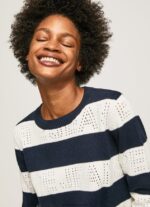 jerseu de bumbac cu imprimeu dungi femei Pepe Jeans dulwich 6Z0R46255