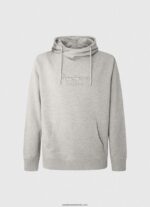 jumper cu logo de înaltă densitate bărbați Pepe Jeans marnă cenușie 6Z0R46904 - imagine 5
