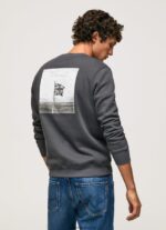 jumper de imprimare foto bărbați Pepe Jeans negru spalat 6Z0R46885 - imagine 4