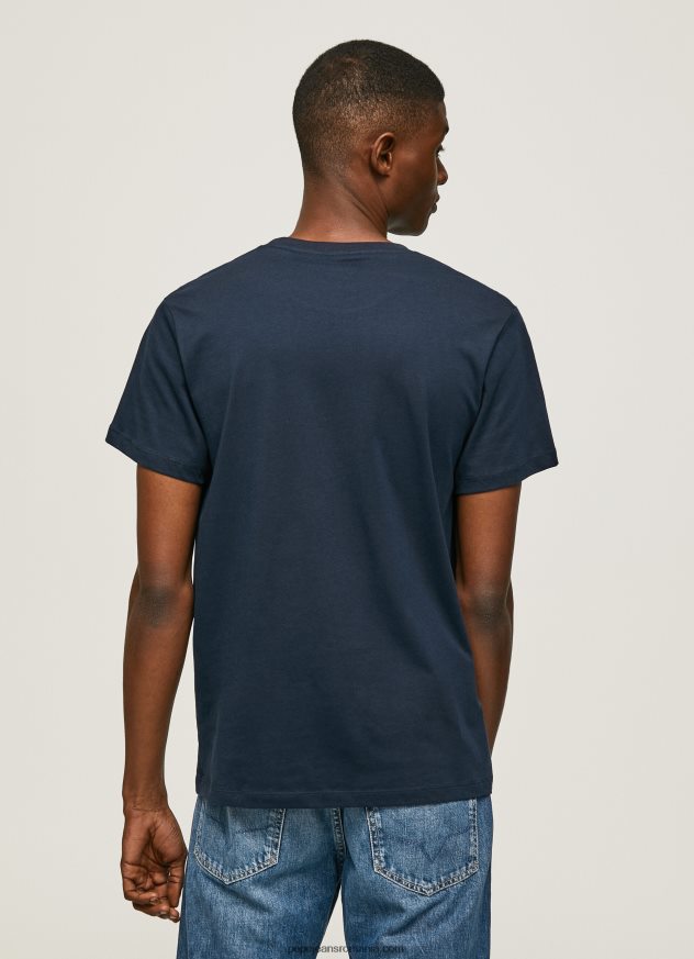 logo-ul steagului n tricou cu steagul fluturând bărbați Pepe Jeans dulwich 6Z0R46935 - imagine 4