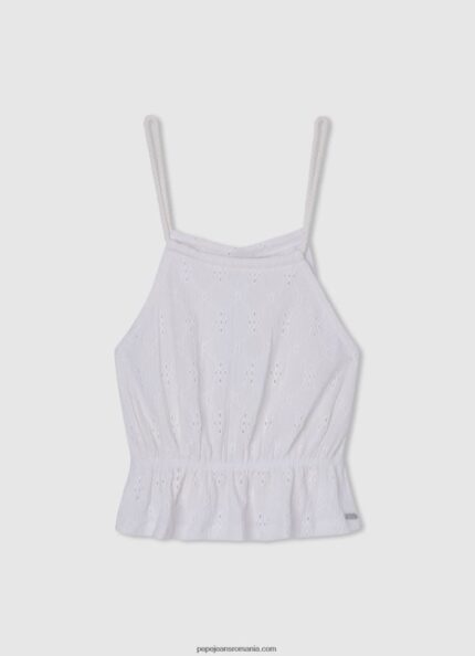 maiou cu detalii ajurate fată Pepe Jeans mousse 6Z0R461438