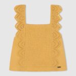 maiou cu volane fată Pepe Jeans strălucire 6Z0R461477