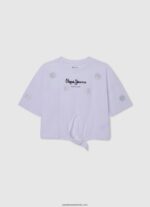 maiou cu volane fată Pepe Jeans strălucire 6Z0R461477 - imagine 4