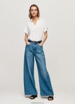 maiou Polo femei Pepe Jeans alb 6Z0R46397 - imagine 2