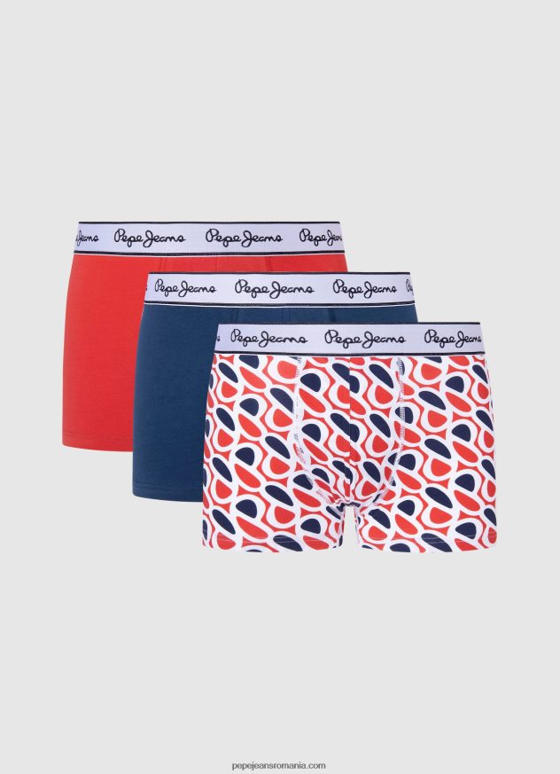 p_print_tk_pachet_de_3_boxeri_barbati_pepe_jeans_studio_rosu_6z0r461154.jpg p print tk pachet de 3 boxeri bărbați Pepe Jeans studio roșu 6Z0R461154 - imagine 1