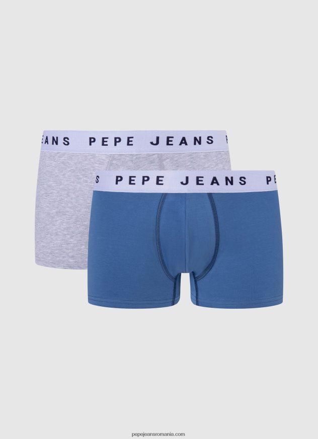 Pachet 2 slip din bumbac elastic bărbați Pepe Jeans alb 6Z0R461149 - imagine 3