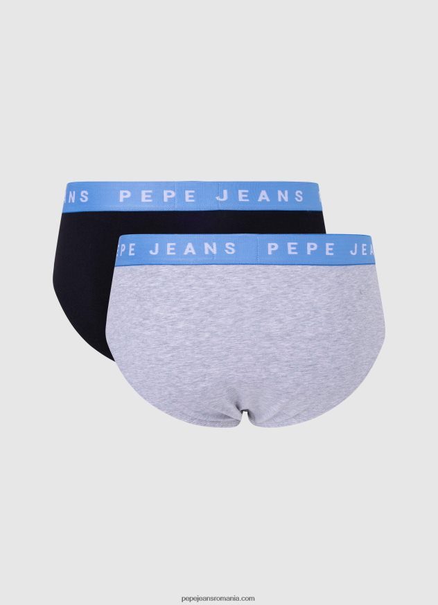 Pachet 2 slip din bumbac elastic bărbați Pepe Jeans negru 6Z0R461152 - imagine 2