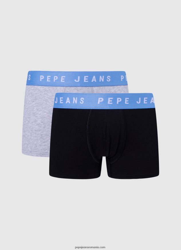 Pachet de 2 boxeri din bumbac elastic bărbați Pepe Jeans alb 6Z0R461146 - imagine 5
