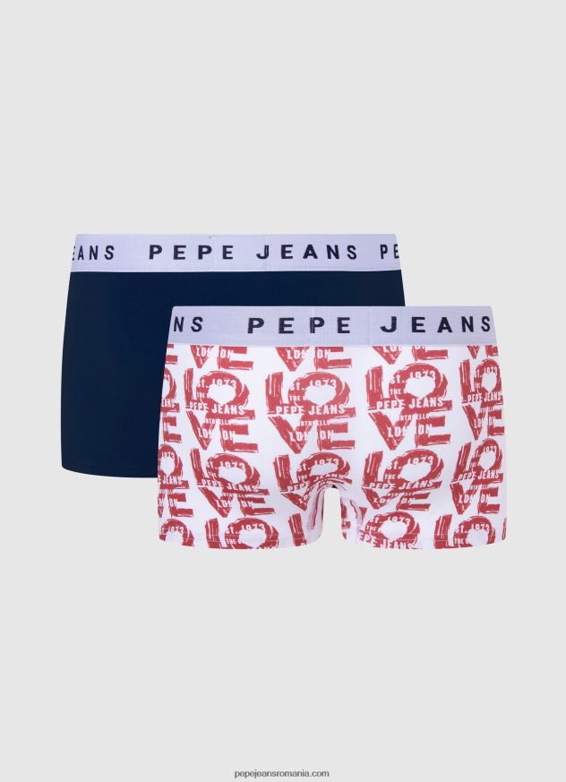 Pachet de 2 boxeri din bumbac elastic bărbați Pepe Jeans multi 6Z0R461151 - imagine 2