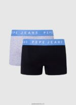 Pachet de 2 boxeri din bumbac elastic bărbați Pepe Jeans negru 6Z0R461143 - imagine 2