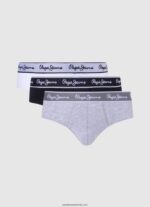 Pachet de 3 boxeri din bumbac elastic bărbați Pepe Jeans alb 6Z0R461159 - imagine 4