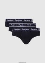 Pachet de 3 boxeri din bumbac elastic bărbați Pepe Jeans marnă cenușie 6Z0R461160 - imagine 4