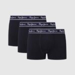 Pachet de 3 boxeri din bumbac elastic bărbați Pepe Jeans negru 6Z0R461161