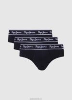 Pachet de 3 boxeri din bumbac elastic bărbați Pepe Jeans negru 6Z0R461161 - imagine 5