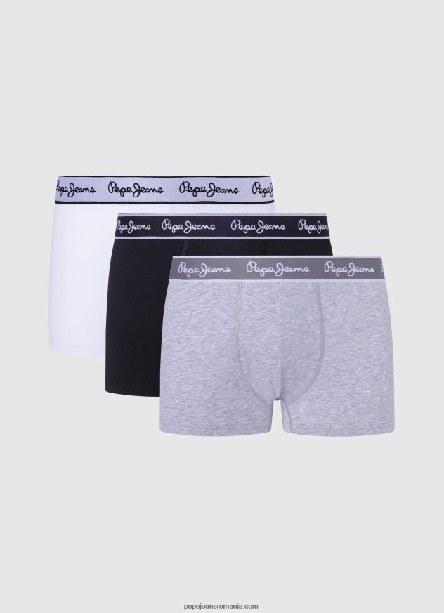 Pachet de 3 boxeri din bumbac elastic bărbați Pepe Jeans ozzy 6Z0R461162 - imagine 4