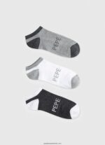 Pachet de 3 șosete la gleznă bărbați Pepe Jeans negru 6Z0R461147 - imagine 5