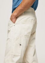 pantaloni cargo newton worker bărbați Pepe Jeans fildeş 6Z0R461123 - imagine 3