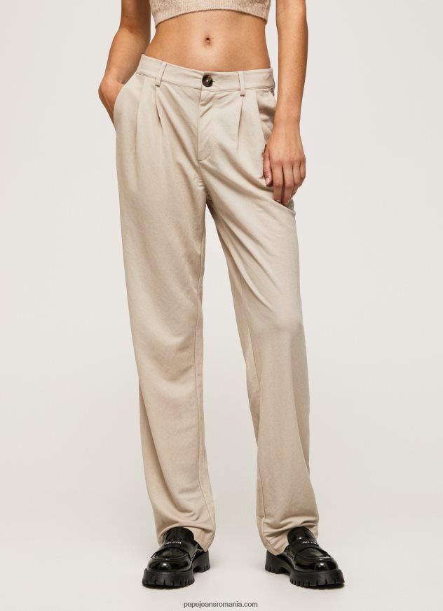 pantaloni chino curgatori femei Pepe Jeans piele de bivol 6Z0R46295 - imagine 2