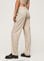 pantaloni chino curgatori femei Pepe Jeans piele de bivol 6Z0R46295 - imagine 4