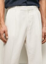 pantaloni chino relaxed fit bărbați Pepe Jeans fildeş 6Z0R461102 - imagine 3