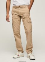 pantaloni chino sean regular fit bărbați Pepe Jeans cămilă 6Z0R461127 - imagine 2