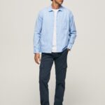 pantaloni chino sean regular fit bărbați Pepe Jeans dulwich 6Z0R461125