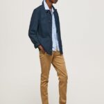 pantaloni chino slim james bărbați Pepe Jeans cămilă 6Z0R461098