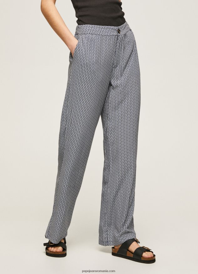 pantaloni cu logo imprimat peste tot femei Pepe Jeans multi 6Z0R46307 - imagine 2